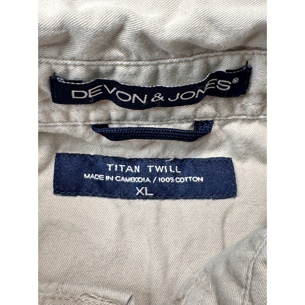 Andretti Racing Devon Jones Mens XL‎ Tan Short Sleeve Button Up Shirt - Picture 6 of 12
